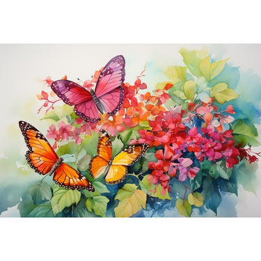 Butterfly Watercolor Canvas